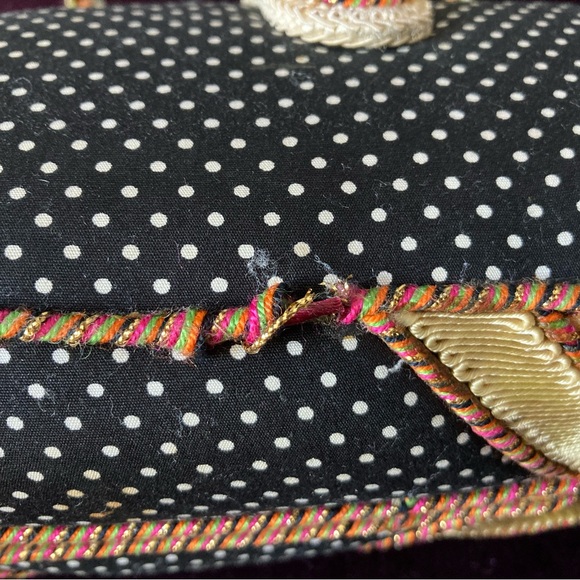 Floral Beaded Patchwork Mary Frances Handbag - Picture 8 of 11